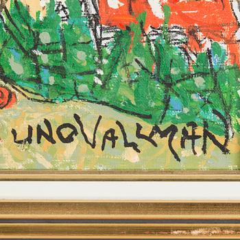 UNO VALLMAN, olja på duk, signerad Uno Vallman.