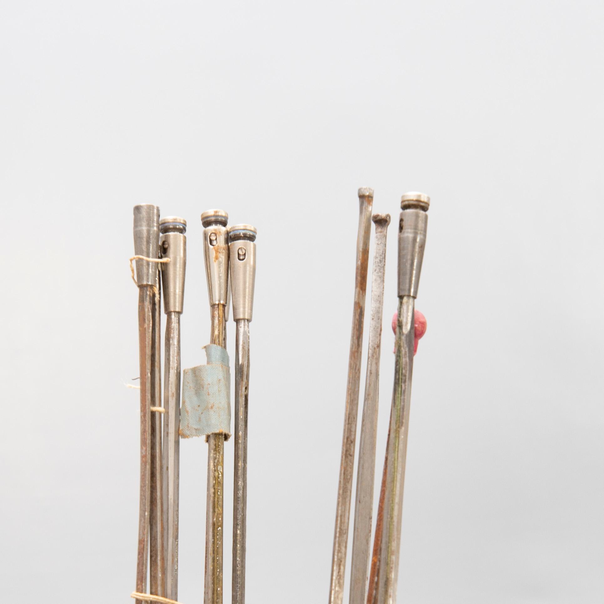 A French set of sword, mask and clothing for fencing, mid/second part of the 20th century.