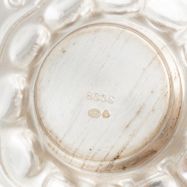 A Rococo style silver sugar caster, Swedish import marks, 20th Century.