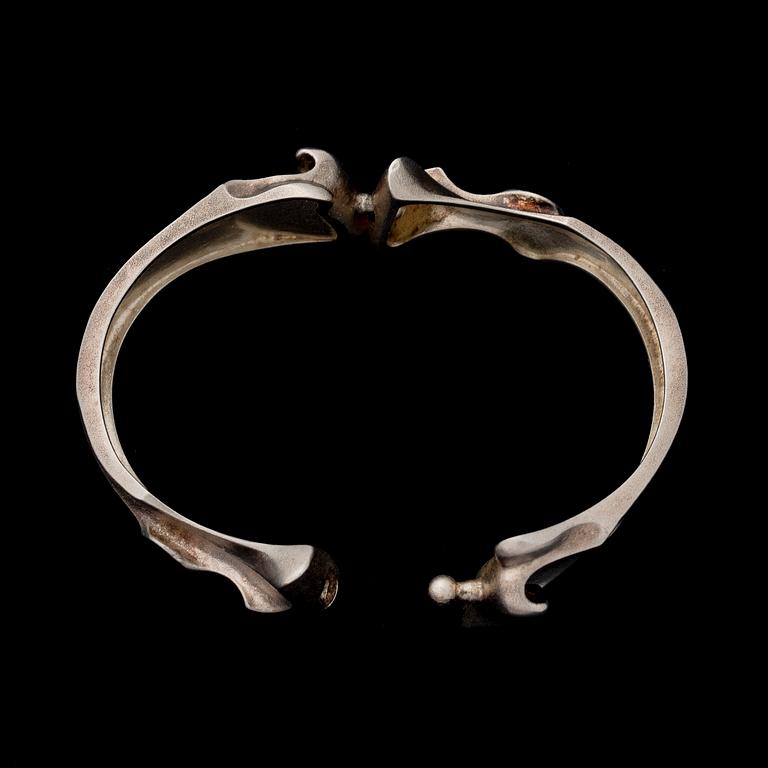 BJÖRN WECKSTRÖM, BRACELET, "Zelda", silver. Lapponia 1977.