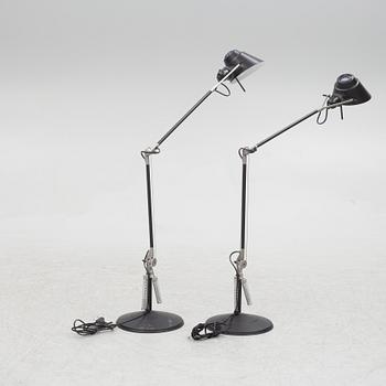 Walter Monici, a pair of 'Tangram' table lamps, Lumina, Italy.