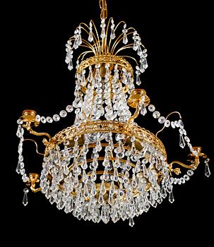 LJUSKRONA, empirestil, 1900-talets andra hälft, höjd ca 60 cm.