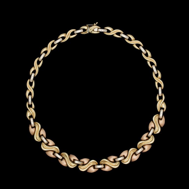 NECKLACE, gold, Italy. Weight 62,5 g.