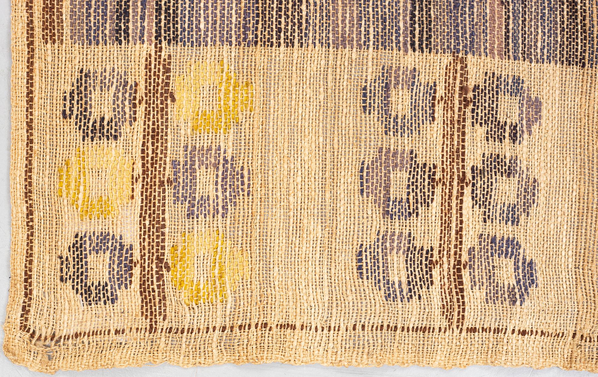 Märta Måås-Fjetterström, a drape, "Blåklockan", flat weave, ca 248 x 151,5-153 cm, signed MMF.