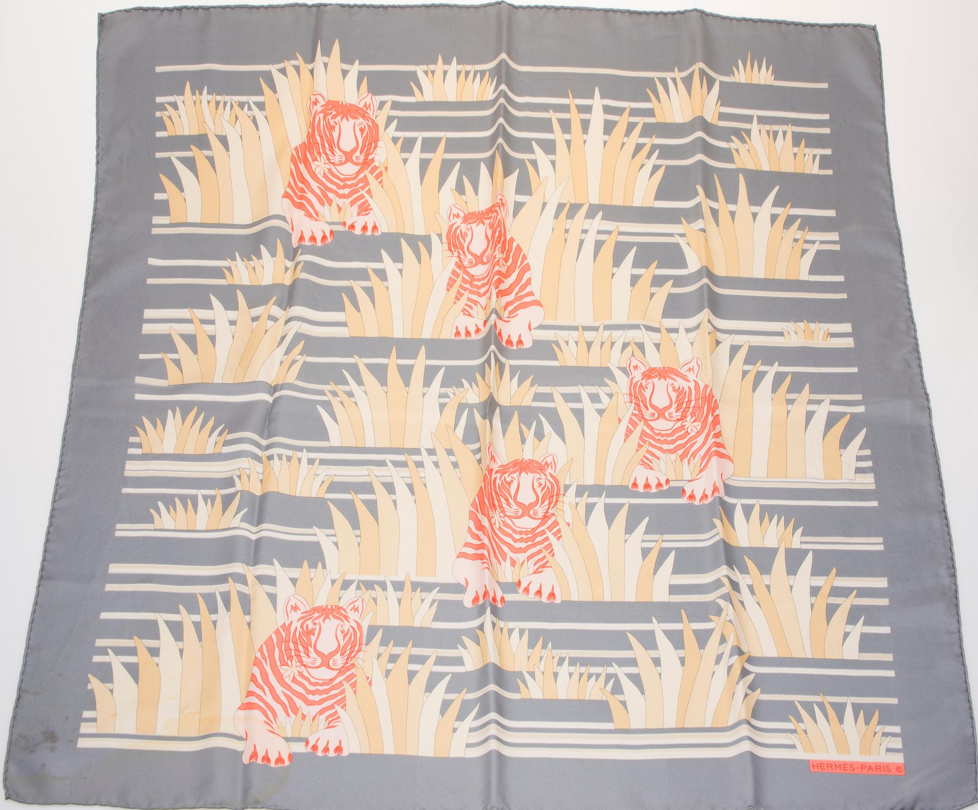 SCARF, "Tigres Dans les Herbes", Hermès.