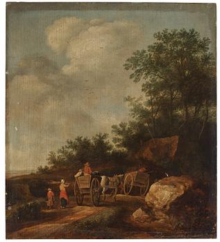 571. Pieter de Molijn (Molyn) Attributed to, Landscape with travellers.