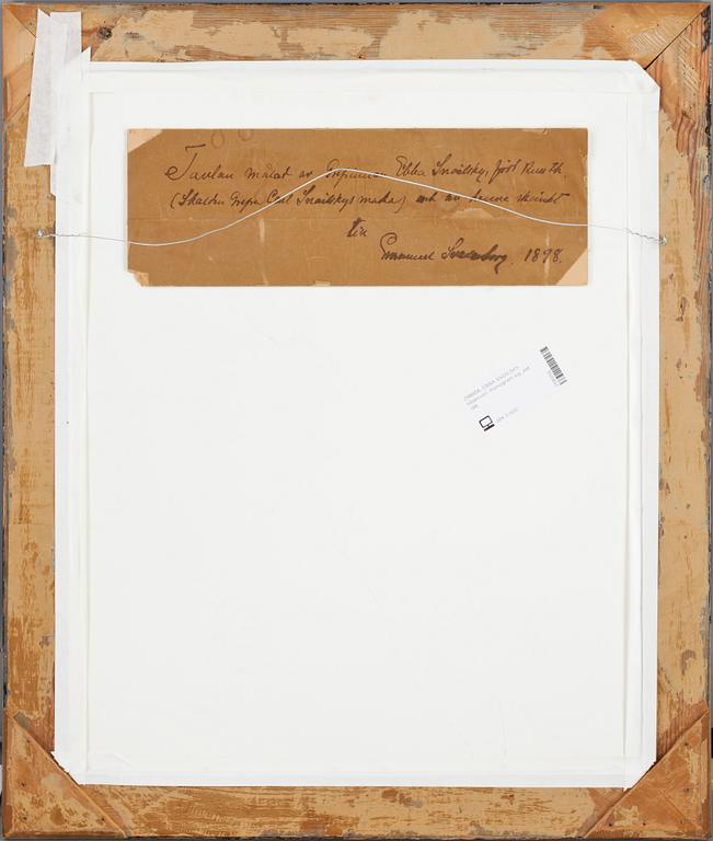 EBBA SNOILSKY, akvarell, monogram sign, dat 1898.