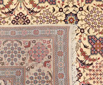 A Keshan carpet, approx. 407 x 290 cm.