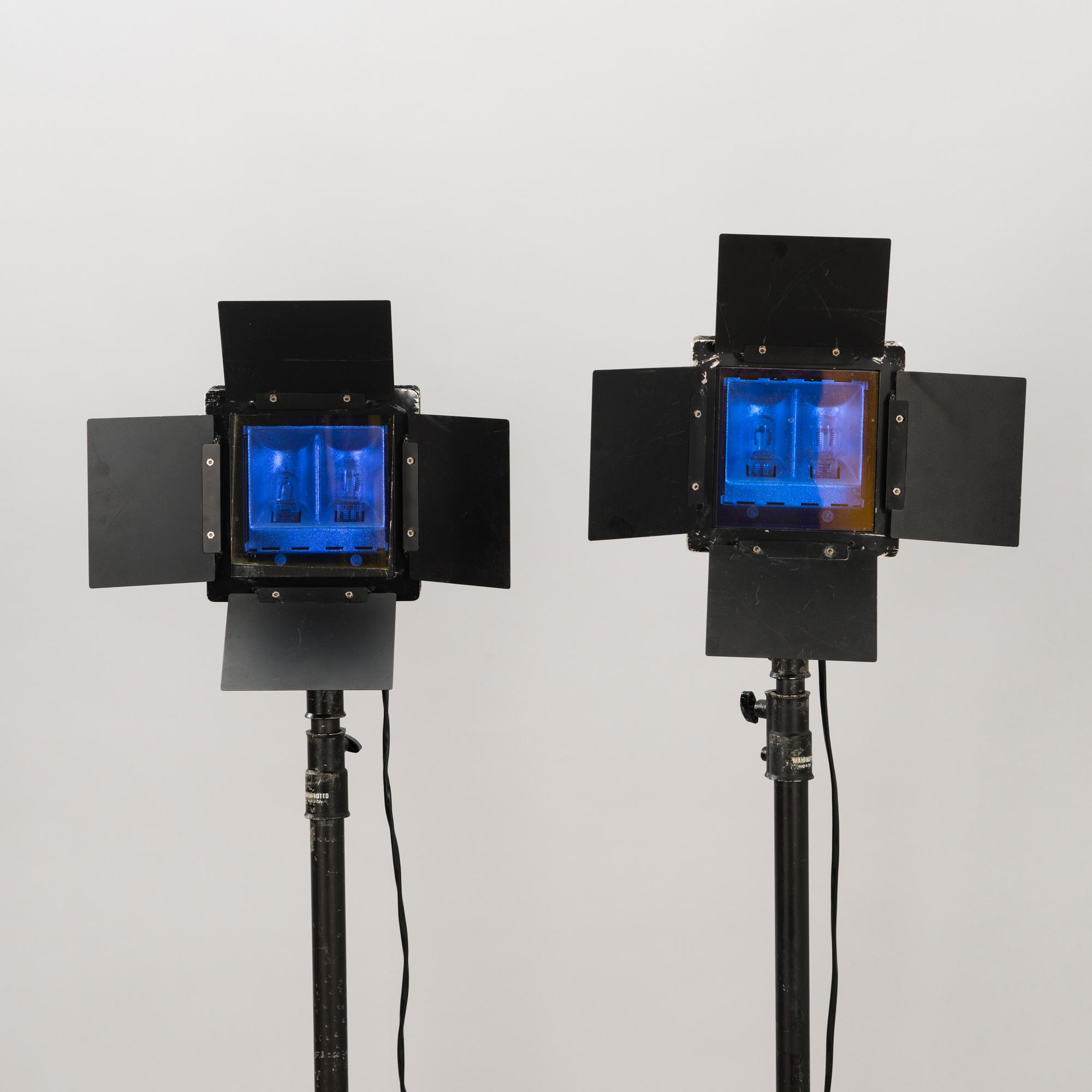 FOTOLAMPOR, 2 st, Kaiser Tyskland och Manfrotto, Italien.