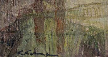 OKÄND KONSTNÄR, olja på duk, ev. sign. K. Katman, dat -67.