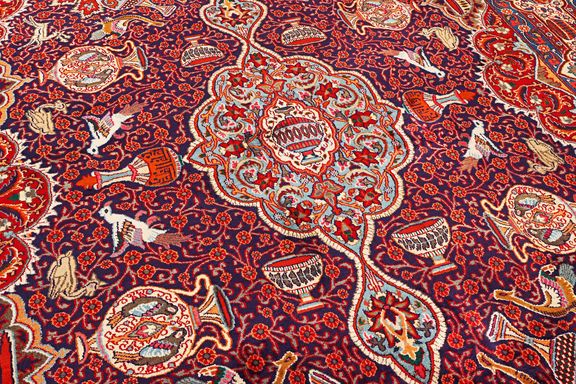 A Kashmar carpet, c. 415 x 285 cm.