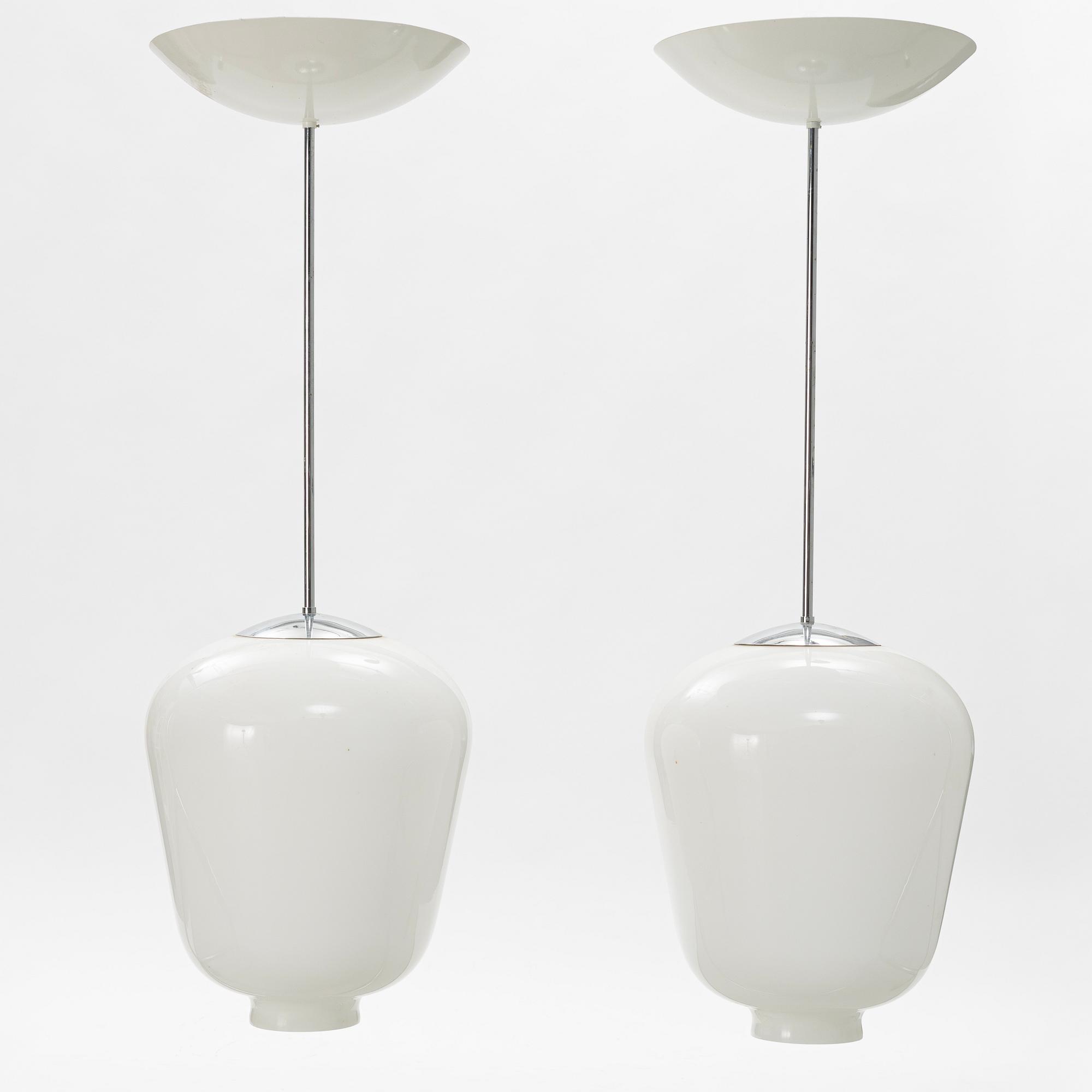 Taklampor, ett par, Zero, 1900-talets slut.