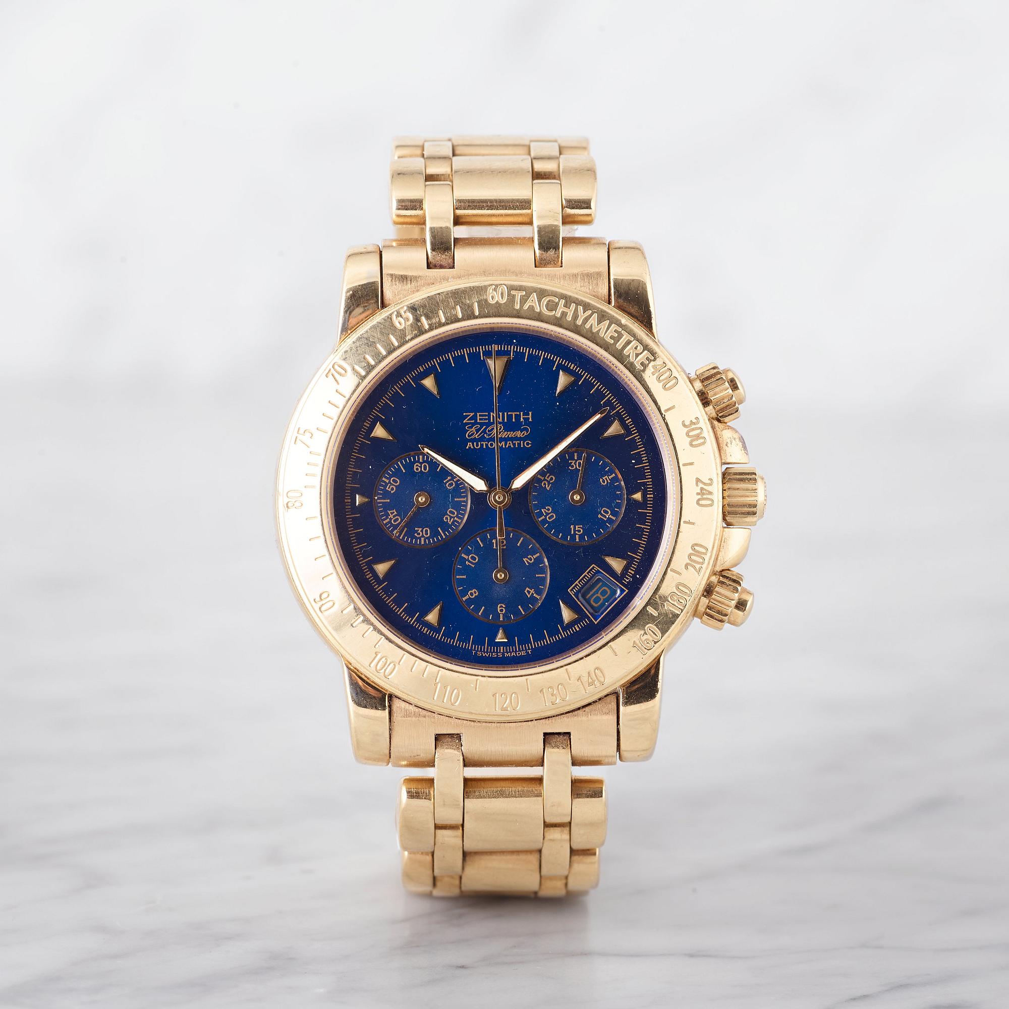 Zenith el primero 18k gold top
