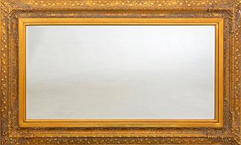 A gilded mirror later part of the 20th century.
