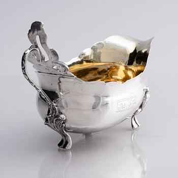 A Swedish 18th century silver cream-jug, mark of Mikael Hammarberg, (active 1758-1789 (90)) Härnösand.
