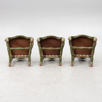 Chairs, 3 pcs, Rococo 18th century.