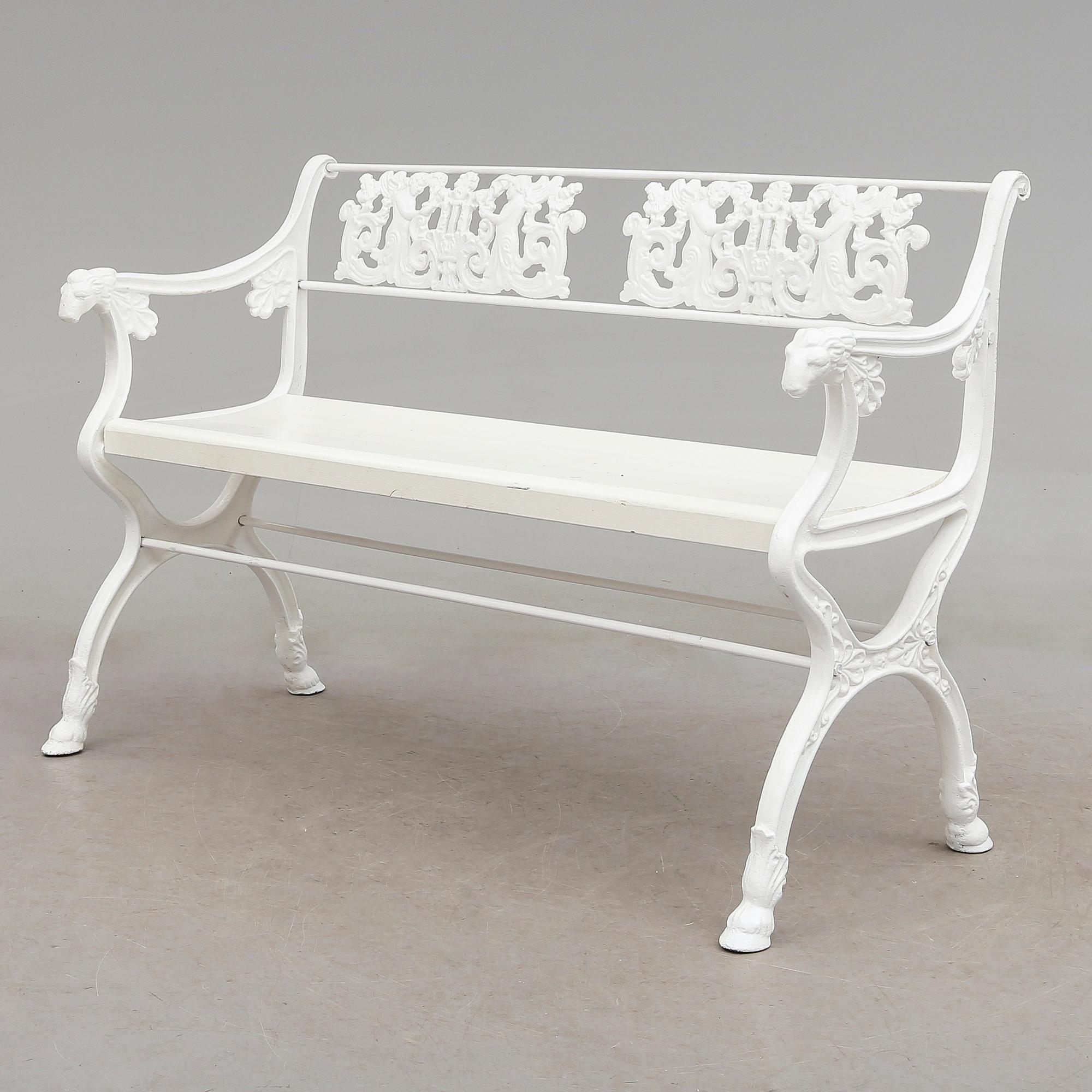 PARKBÄNK, efter design av Karl Friedrich Schinkel, 1900-tal.