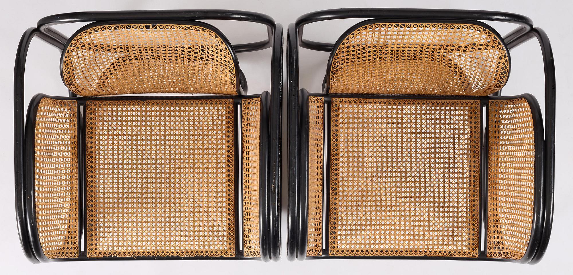 Jan Bocan, fåtöljer, ett par, Thonet, utförda för Tjeckoslovakiska ambassaden, Stockholm, 1972.