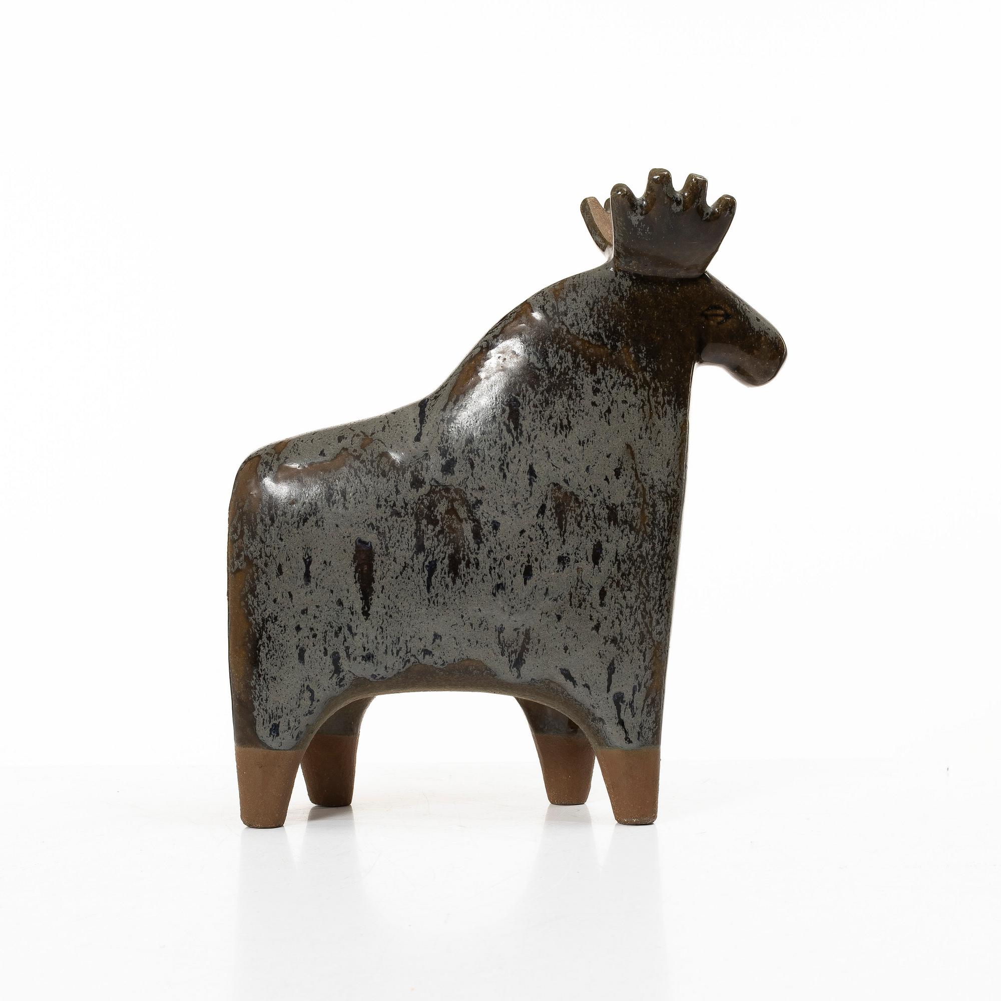 Lisa Larson, A figure, "Älg", Gustavsberg.