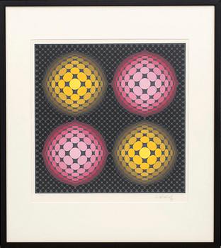 VICTOR VASARELY, färgserigrafi, signerad, 240/250.