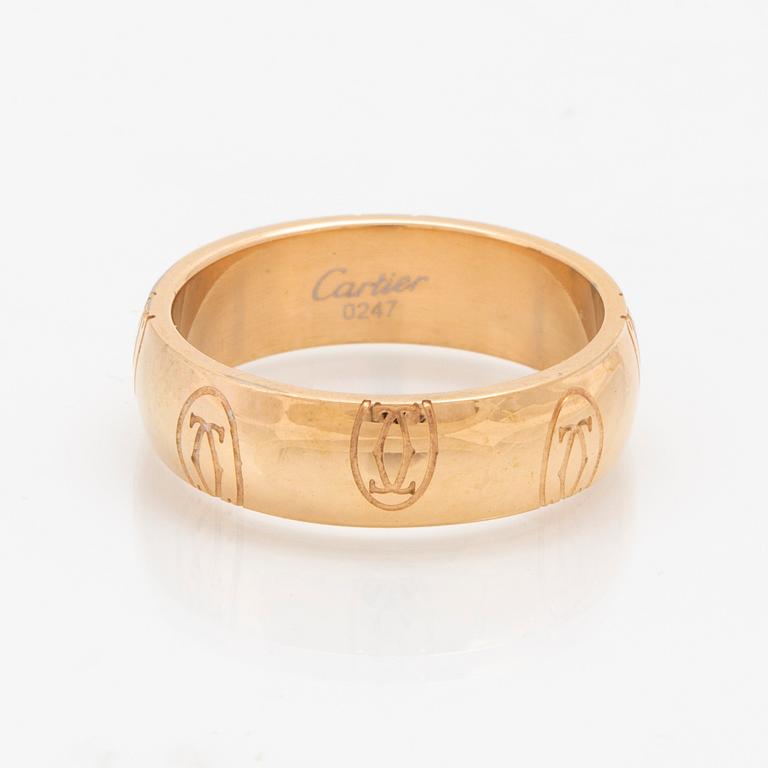 An 18K gold ring "Logo de Cartier" by Cartier.