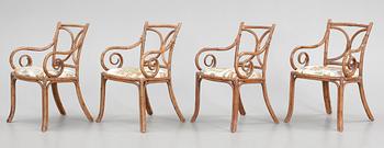 KARMSTOLAR, 4 st, 1900-tal.