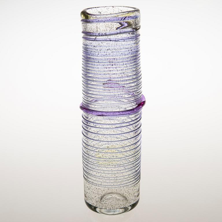 TIINA NORDSTRÖM, a 'Violet cycle' art glass signed Tiina Nordström Iittala 1994.