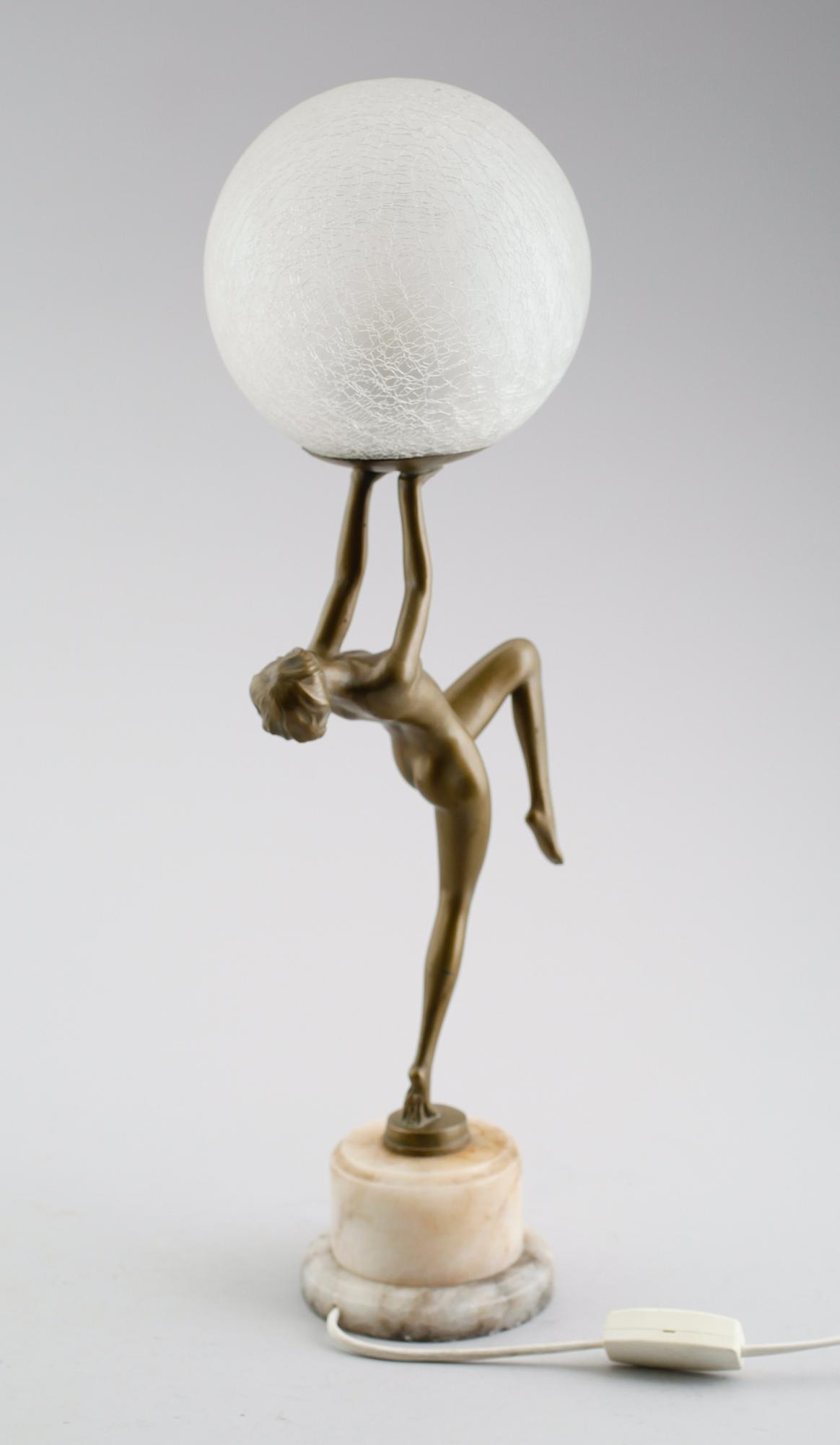 BORDSLAMPA, art déco, 1900-talets första hälft.