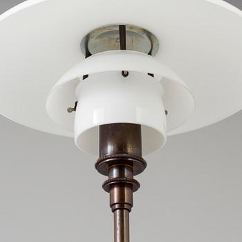 POUL HENNINGSEN, a 'PH-3/2' glass and copper table light from Louis Poulsen.