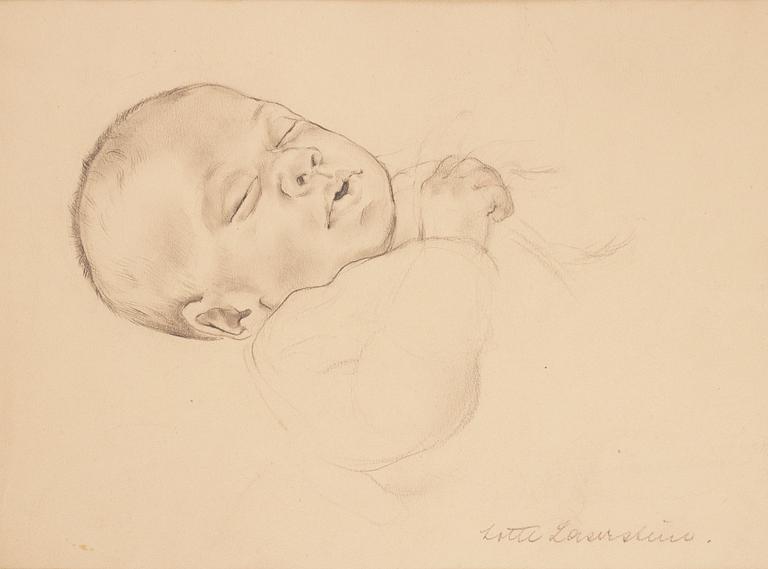 Lotte Laserstein, Sleeping baby.