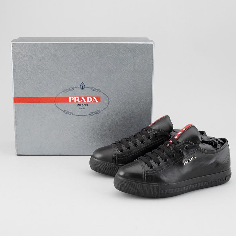 PRADA, sneakers, två par, storlek 35,5.
