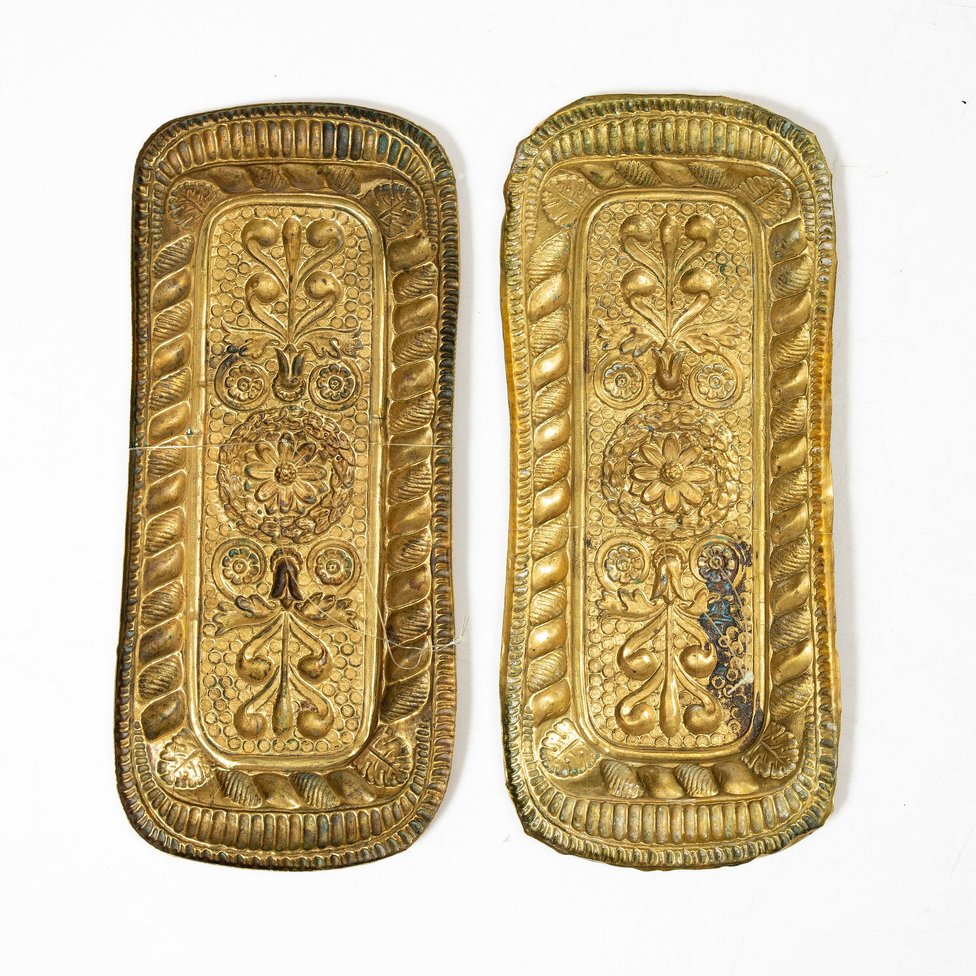 Mässing, 7 delar, 1700-1900-tal.