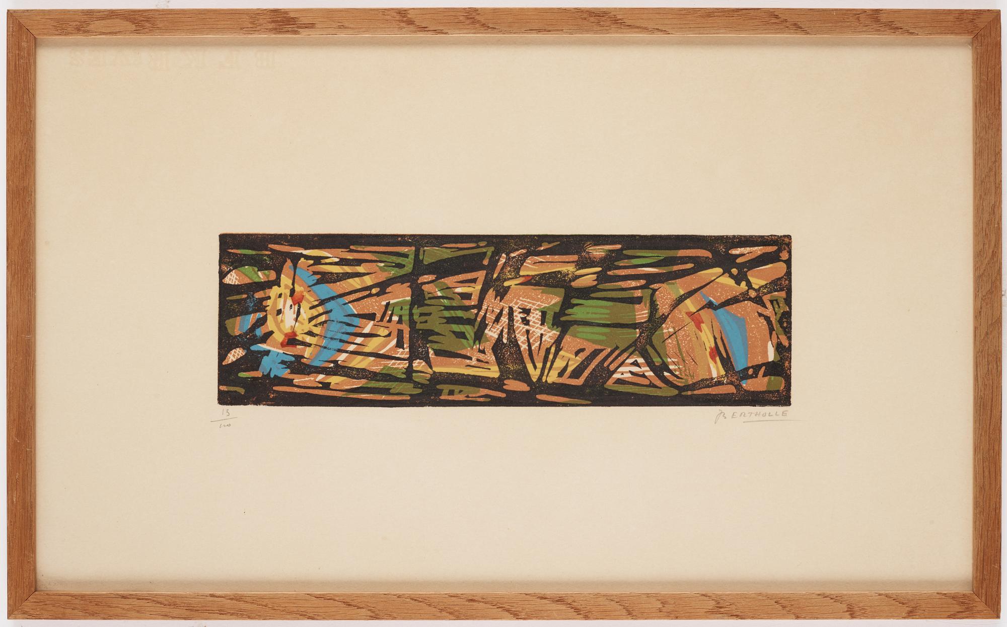 Jean Bertholle, Abstract composition.