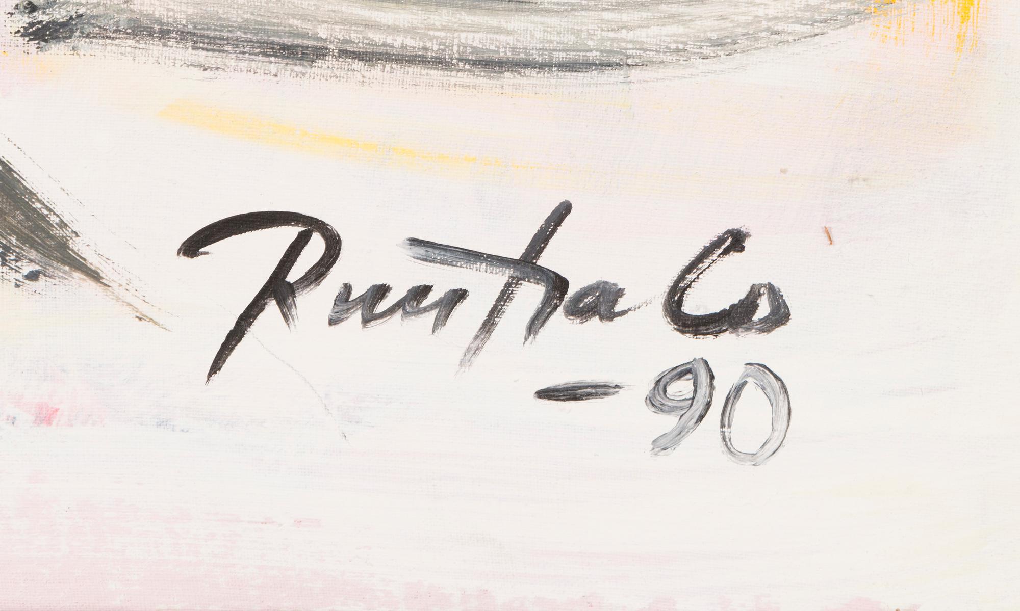 EINO RUUTSALO, acrylic on canvas, signed and dated -90.