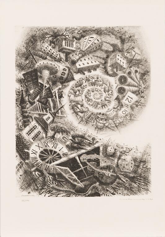 Portfolio of prints, fourteen Finnish poets and artists, Eurographica Helsinki 1978.