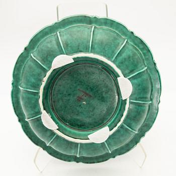 Wilhelm Kåge, Bowl, stoneware, "Argenta", Gustavsberg, 1961.