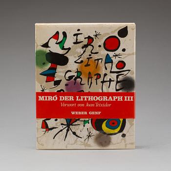 BOK, Joan Miró, Der lithograph vol nr. III. Maeght Paris 1977.