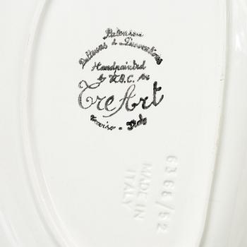 Servisdelar för skaldjur, 7 delar, keramik, V.B.C. Cre Art, Treviso, Italien.