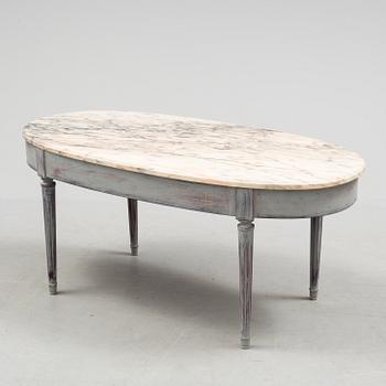 A swedish gustavian style coffee table from the late 20th century.