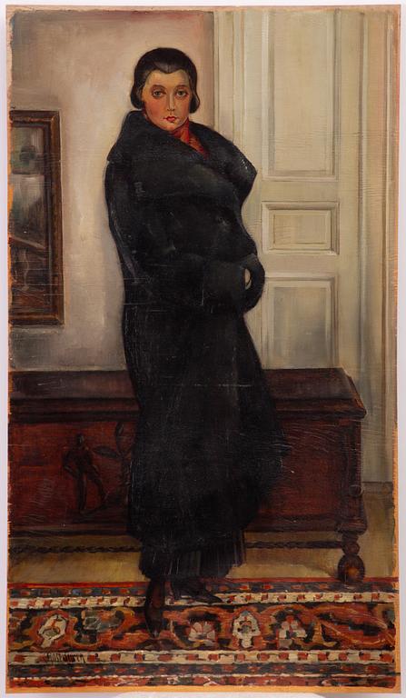 Gustav Rosengren, Portrait of an elegant woman.