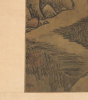 Li Yin, after, Travelling companions in a mountainous landscape.