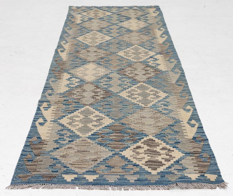 Kilim, modern, approx. 291 x 82 cm.