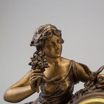 a circa 1900 mantle clock, marked Ruffony.