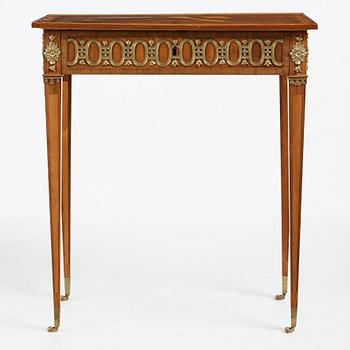 A Gustavian late 18th century table by Anders Lundelius (master in Stockholm 1778-1823), not signed.