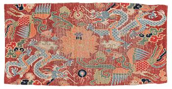1213. An antique Tibetan rug, around 1900. c. 168x84 cm.