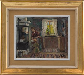 GOTTFRID OLSSON, olja på duk, signerad.