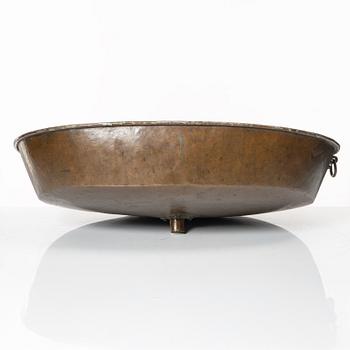 A Swedish copper funnel, 18th / early 19th century.
