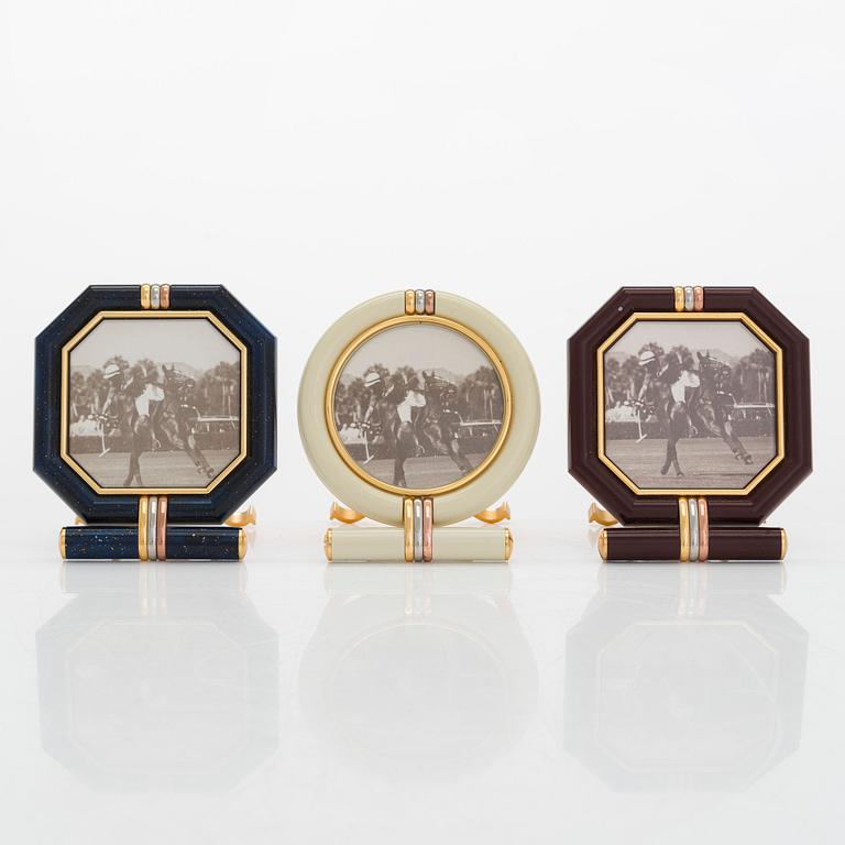 must de Cartier, three 1980s picture frames.