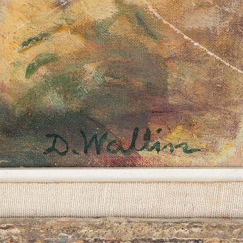 DAVID WALLIN, oil on panel, signed.