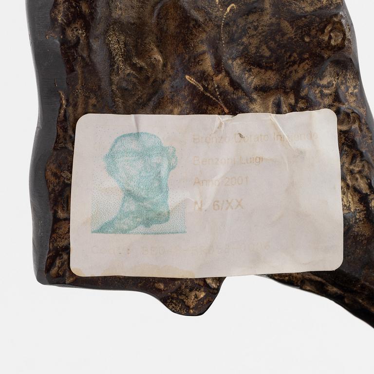 Luigi Benzoni, sculpture, bronze, signed 6/XX.